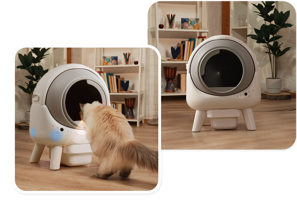 Els Pet Orbitie Self-Cleaning Litter Box | Wide Opening, No Scooping ...