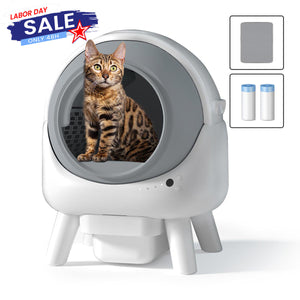 [Cyber Week Sale]  Els Pet Orbitie with Large Opening Self Cleaning Litter Box Best Gift