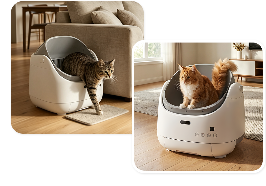 Self-Cleaning Litter Box